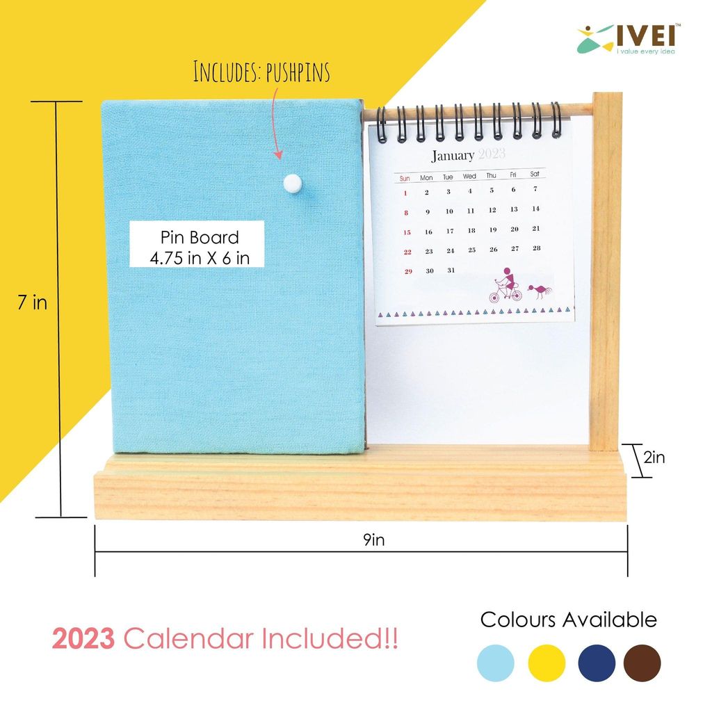 IVEI Warli Desk Calendar with Pin Board