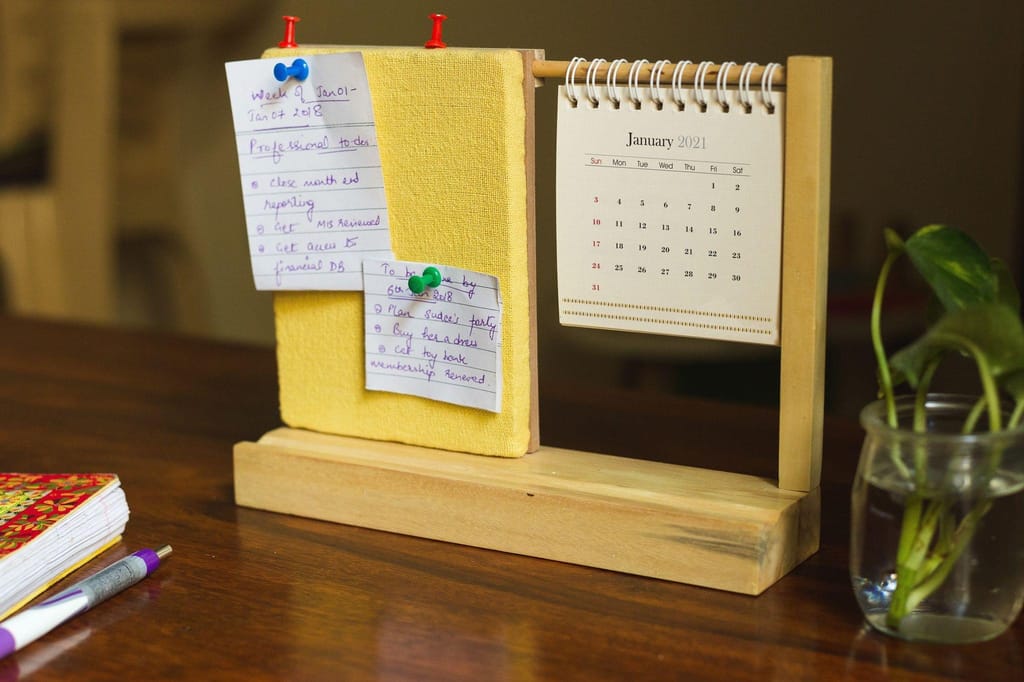 IVEI Warli Desk Calendar with Pin Board