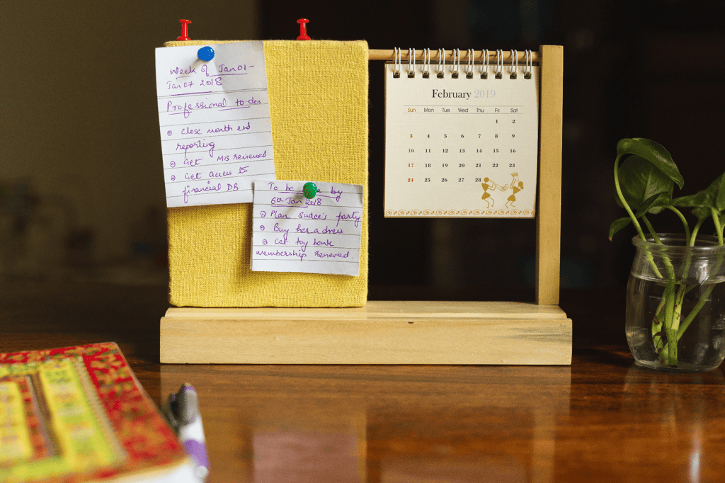 IVEI Warli Desk Calendar with Pin Board