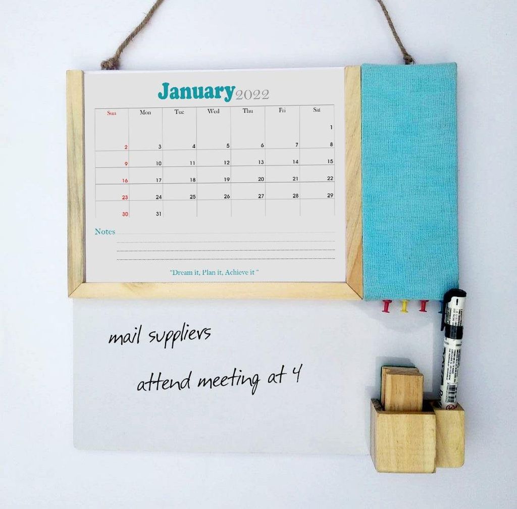 IVEI Planner with Pin Board and Whiteboard