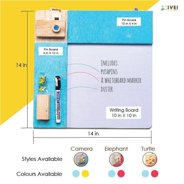 IVEI Pin Board + Whiteboard, Combination Board Turtle