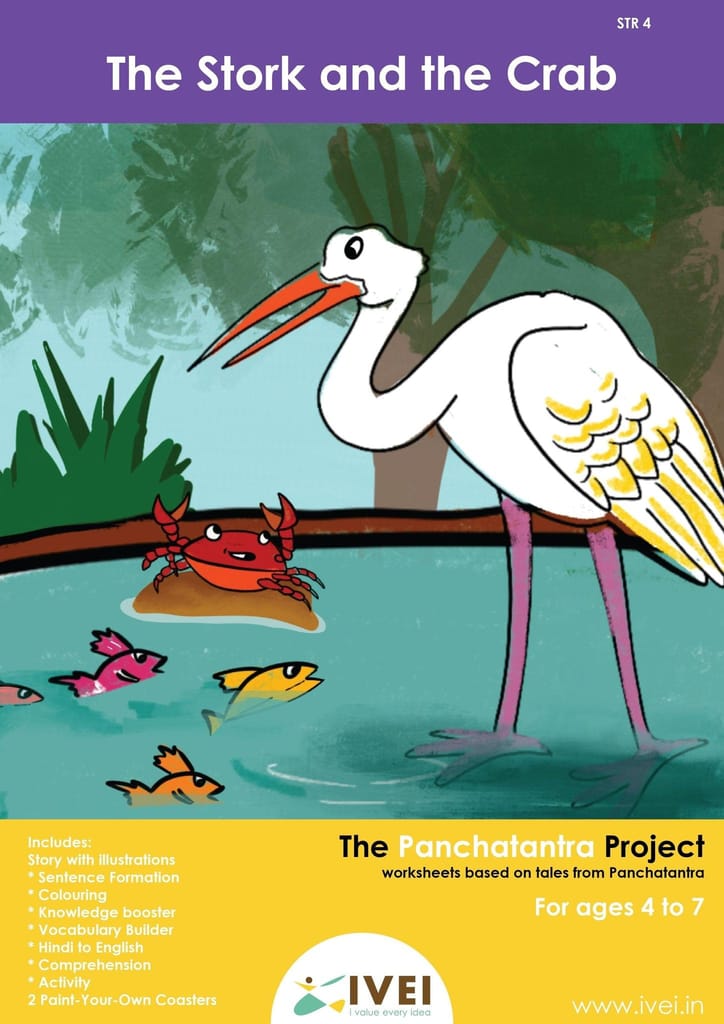 The Stork and the Crab - Workbook and 2 DIY Coasters - 4 to 7 yrs