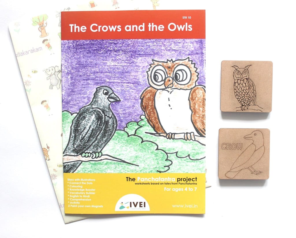 The Crows and the Owls - Workbook and 2 DIY magnets - 4 to 7 yrs