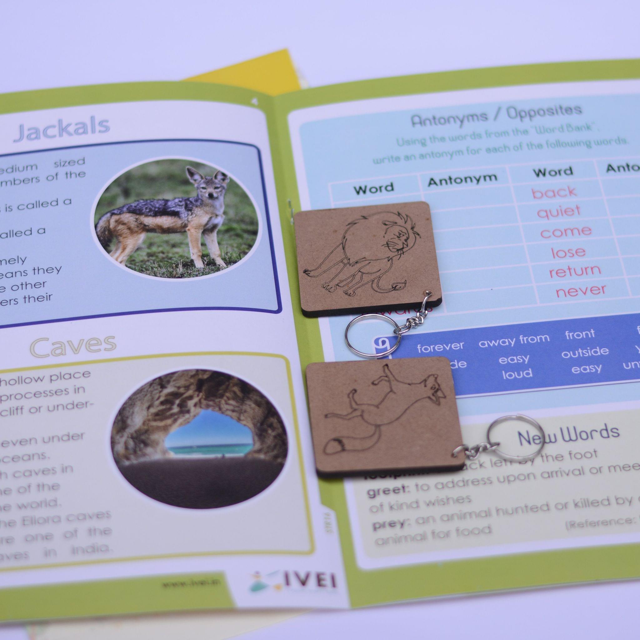 The Talking Cave - Workbooks and 2 DIY KeyChains - 4 to 7 Yrs