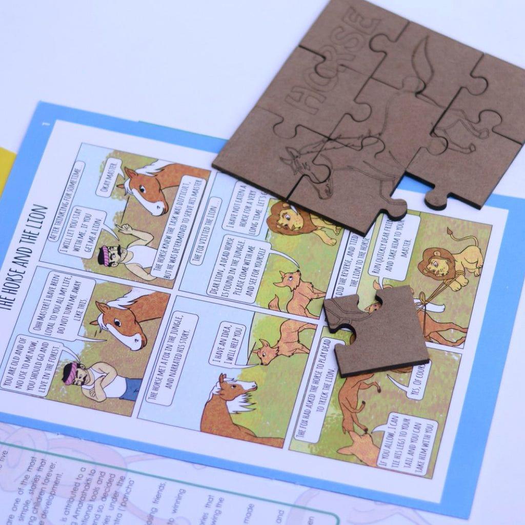 The Horse and the Lion - Workbooks and 1 DIY Puzzle - 4 to 7 Yrs