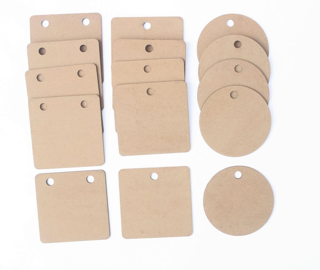 IVEI DIY MDF Pendants - Set of 15 - 3 mm