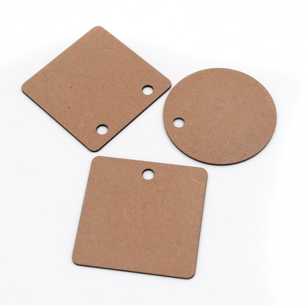 IVEI DIY MDF Pendants - Set of 15 - 3 mm