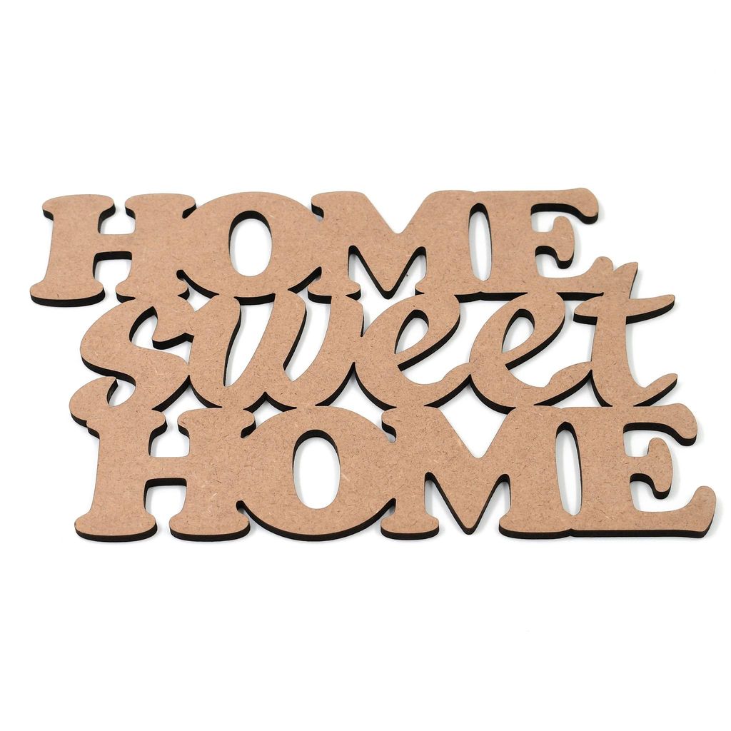 IVEI MDF Home Sweet Home Plaque - DIY