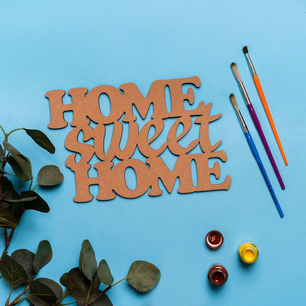 IVEI MDF Home Sweet Home Plaque - DIY