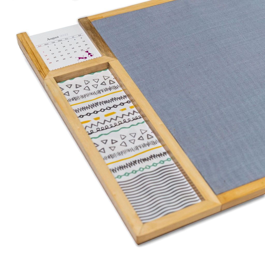 IVEI Metal board, Pinboard, Whiteboard with Calendar - Set of 2- Grey