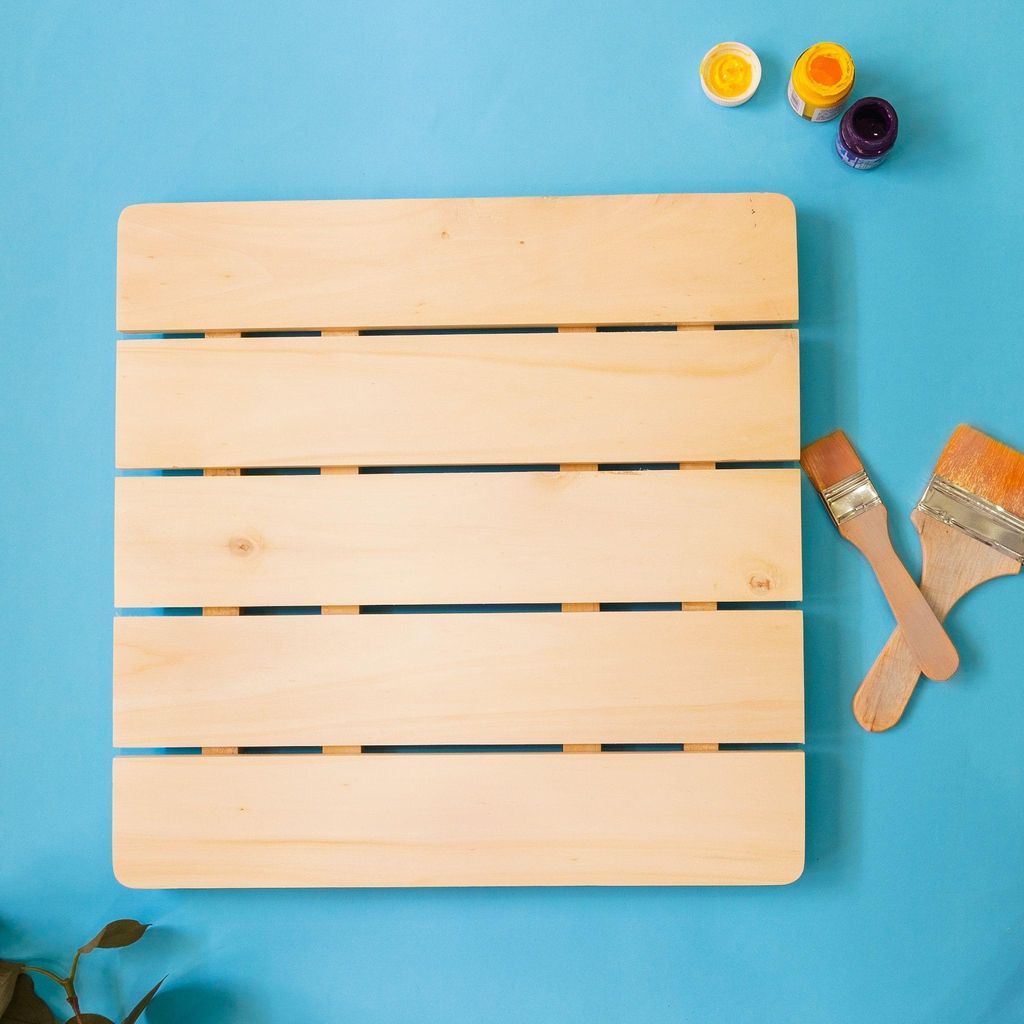 IVEI DIY Wooden Nameboard Square