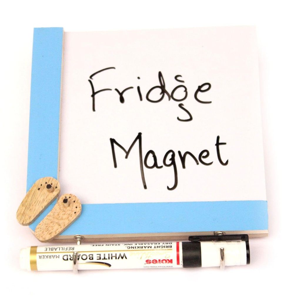 IVEI Wooden Fridge Magnets with Whiteboard and Hooks - Slippers