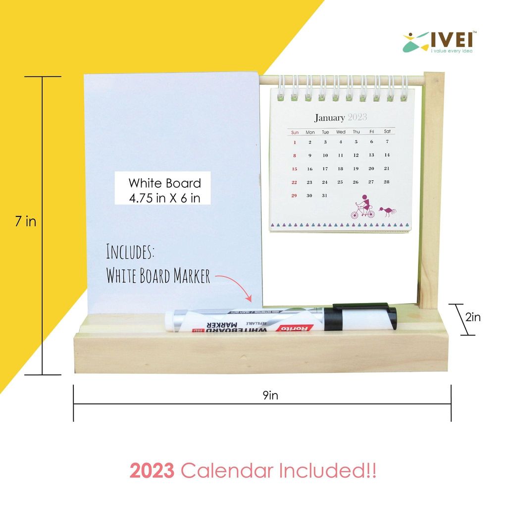 IVEI Warli Desk Calendar with Whiteboard