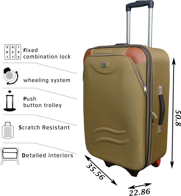 Expandable Trolley Suitcase Size-22 inch