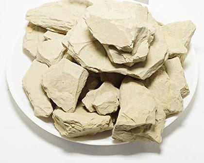 100% Natural Multani Mitti Stone Form (Fullers Earth/Calcium Bentonite Clay) For Face Pack 900 gm