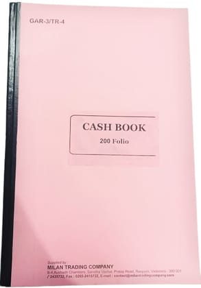 GAR-3 TR-4 Cash Book-200 folio for Central Government Office Price for One Pc