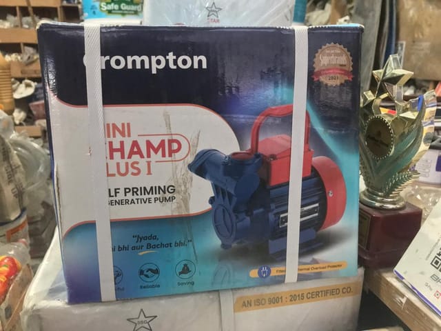 Crompton Mini Champ Plus I Residential Water Pump Self Priming Regenerative 1  HP Single Phase