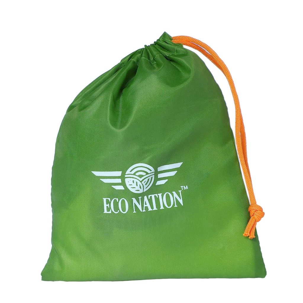 Eco Nation Multipurpose Mesh Bag Vegetable, Fruit Storage Drawstring Bag (Set of Five with Multipurpose Storage Pouch)(MADE IN INDIA)