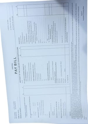 GAR-13 TR-22 [Outer] Small PAY BILL FORM OUTER for Central Government Office [Price for one pkt of 100 pc]