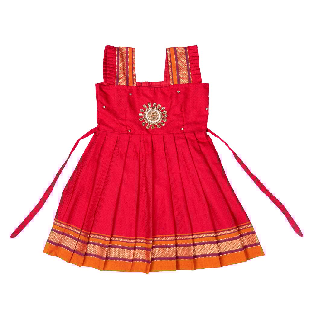 Red Khun Frock for girls