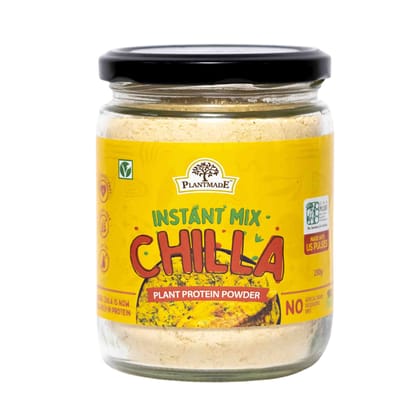 Plantmade Instant Chilla Mix 200 gm | Moong Daal Chilla Mix | Chickpea Cheela Mix I Indian Healthy Breakfast I Protein Rich I Easy to Make I Nutritious and Delicious | Gluten-Free | Soy-Free | Healthy Breakfast