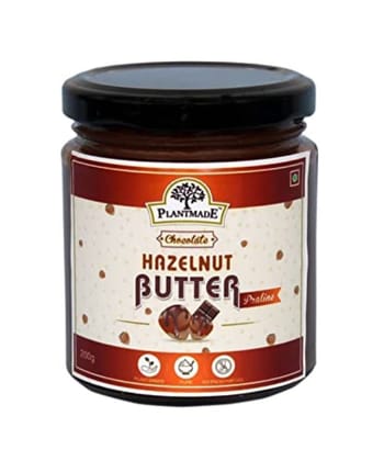 Plantmade Chocolate and Hazelnut Praline | Gluten-Free Plant based Vegetarian High Protein Product | Made with 100% Roasted Peanuts | Non GMO | Gluten Free | Vegan | Cholesterol Free