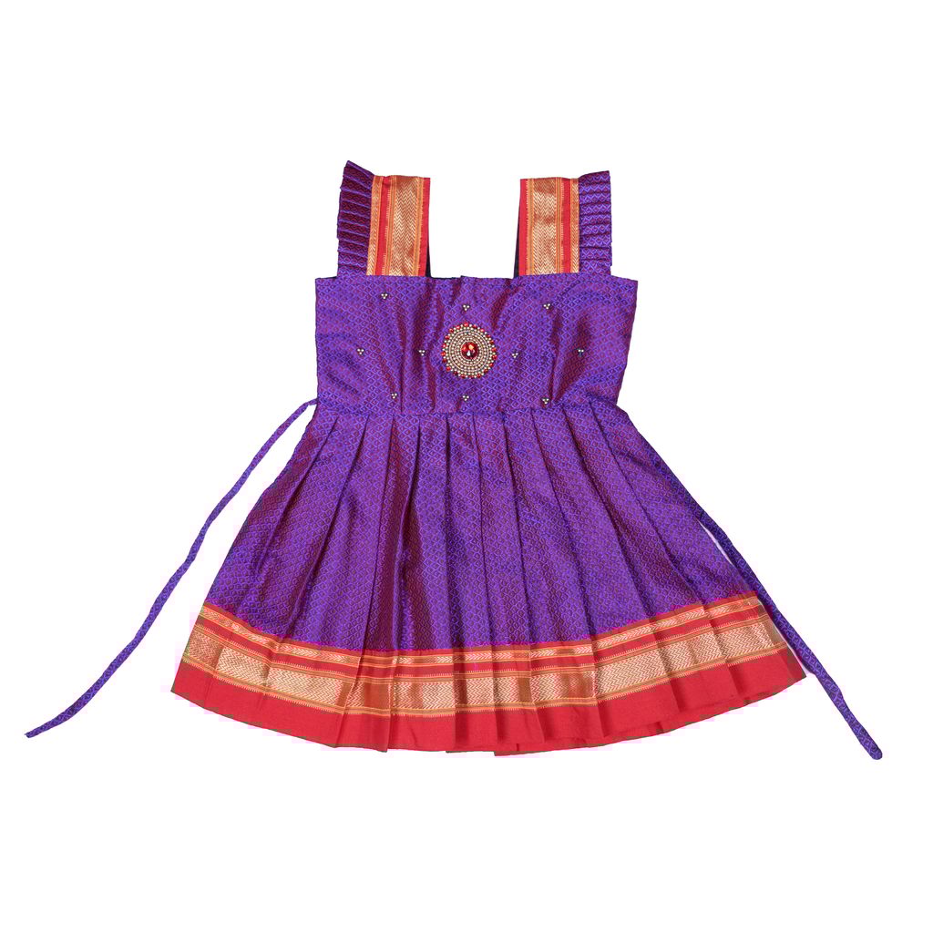 Purple Khun Girls Frock