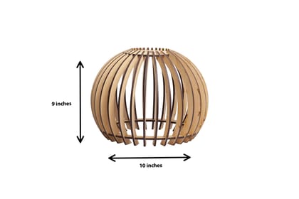 Dbeautify Hanging Lamp, MDF, Black (Bulb, and Extension Included)