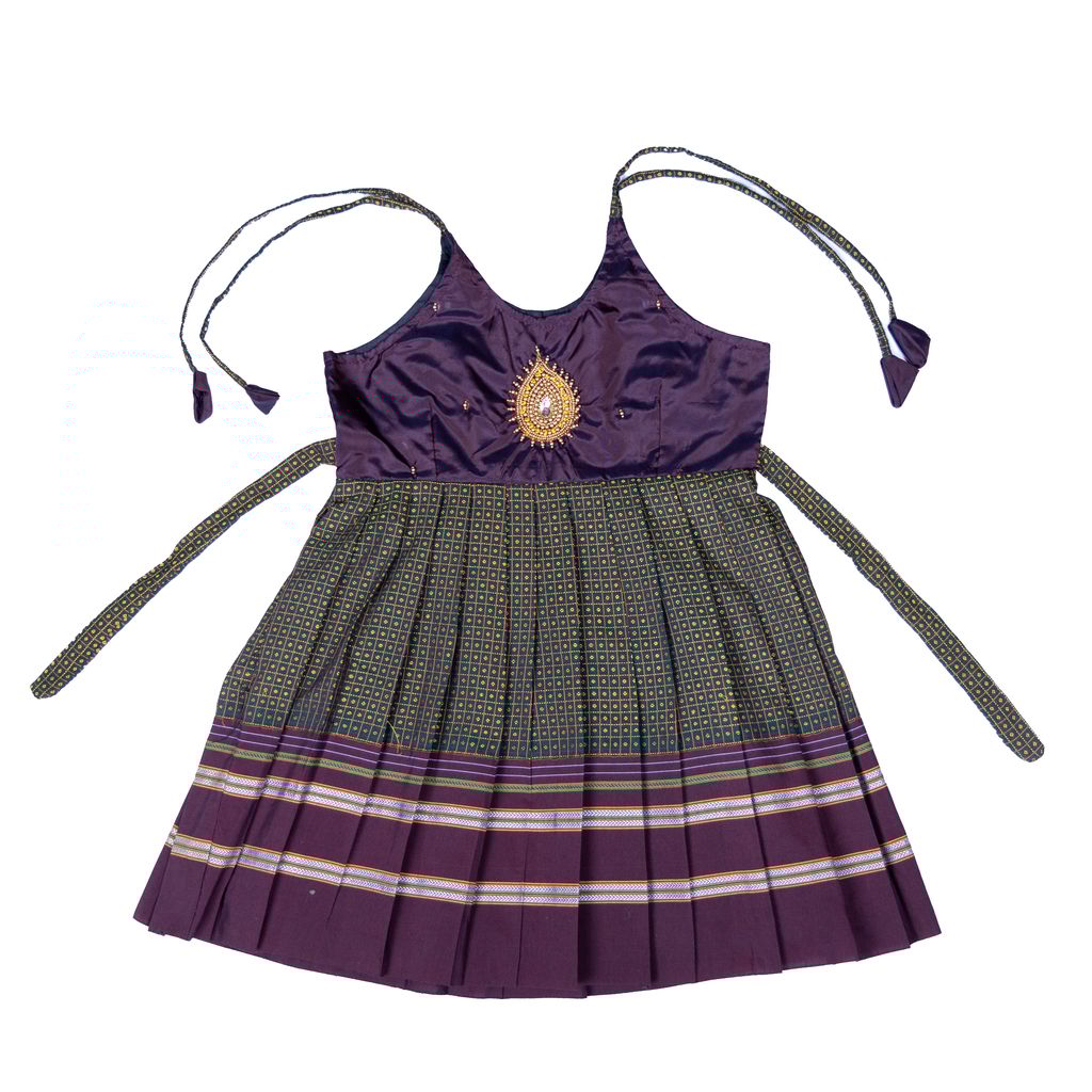 Brown khun girls frock