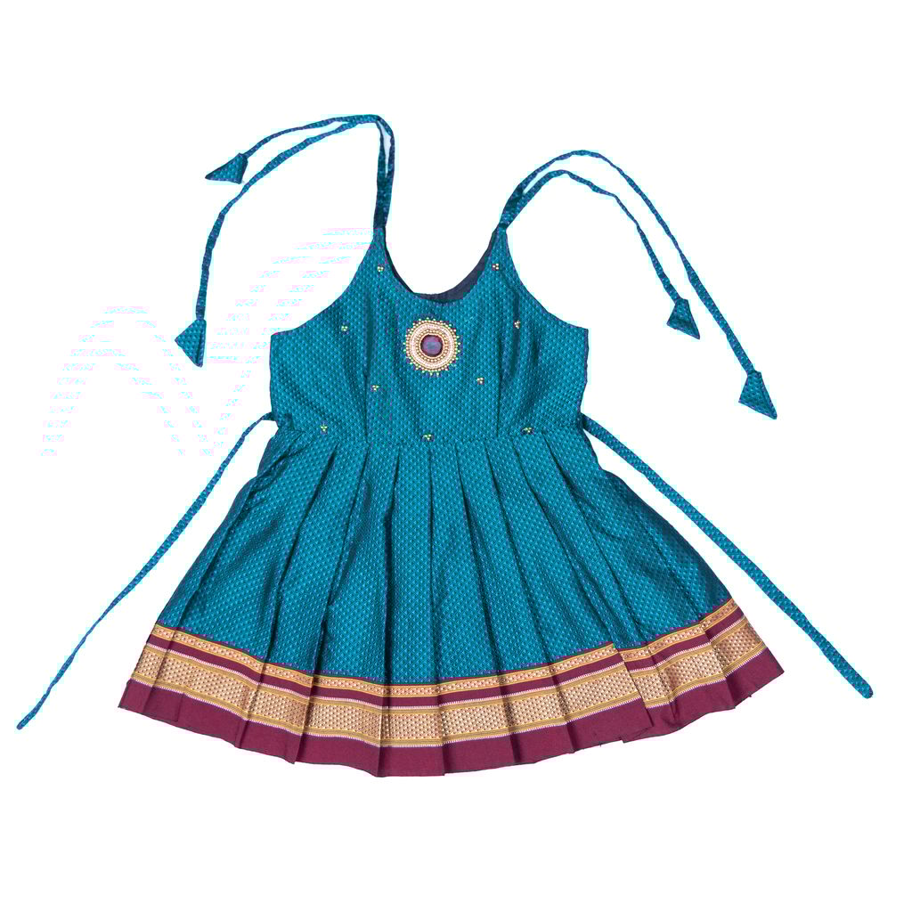 Green Khun frock for girls