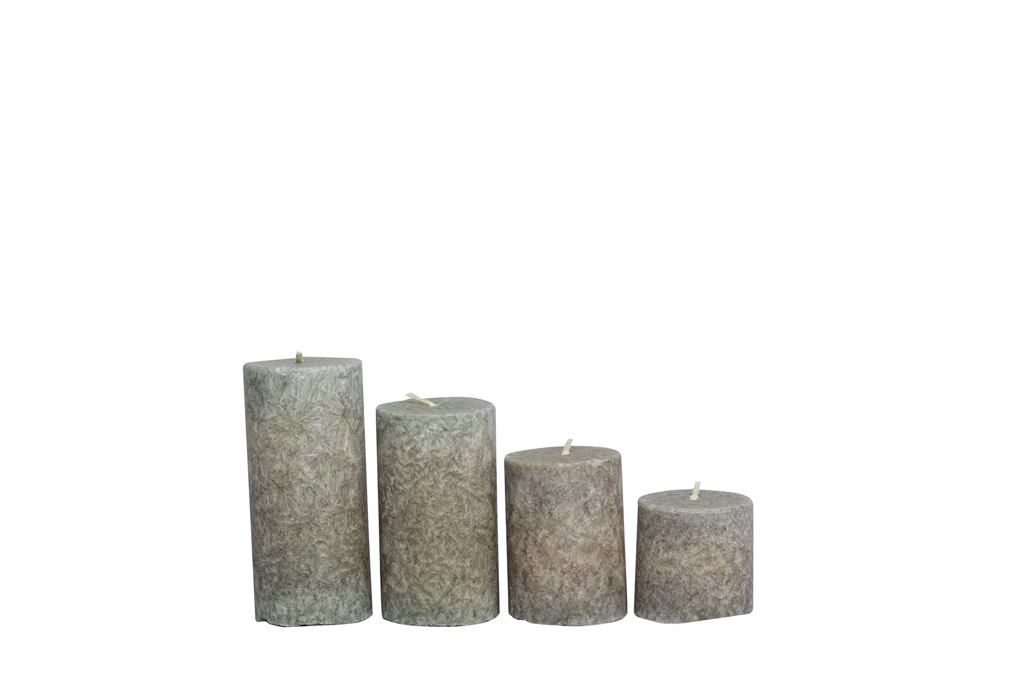 Dbeautify Wax Pillar Candles, Set of 4, Scented (Traditional)