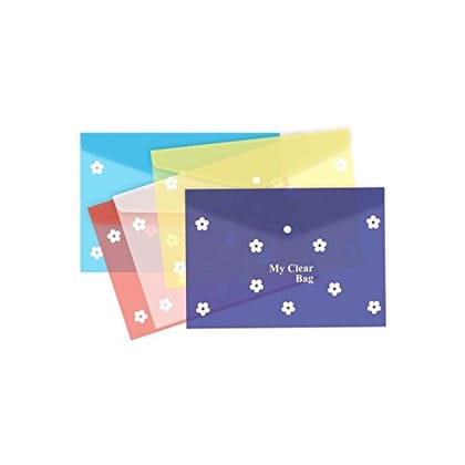 File Folder Clear Bag Full Size Transparent Eco Friendly Quality Material File Folder (Pack of 12 Pcs)