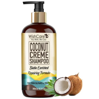 Coconut Biotin Shampoo - Repairing Formula - For All Hair Types -300ml Shampoo (300 ml)