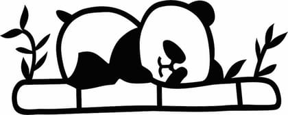 Dbeautify Beautiful Panda Design MDF Wooden Modern Wall Art Hanging for Children Bedroom Decoration in Black Color Size 12 Inches Dbeautify Beautiful Panda Design MDF Wooden Modern Wall Art Hanging for Children Bedroom Decoration in Black Color Size 12 Inches