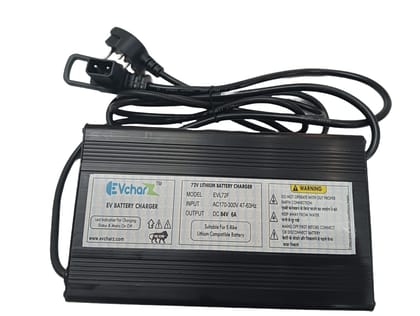 EvcharZ 84V 6A Lithium Battery Charger 2 PIN D-Type Connector EvcharZ 84V 6A Lithium Battery Charger 2 PIN D-Type Connector