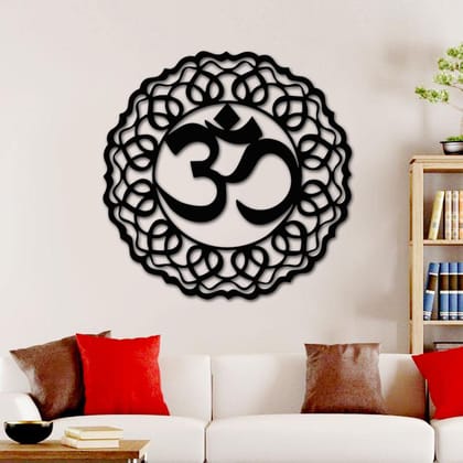 Dbeautify Lord Shiva Design MDF Wooden Wall Hanging for Home Pooja Room & Office Decoration in Black Color Size 12 Inches