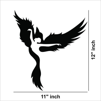 Dbeautify Modern Bird Wall Art – Minimalist Black Metal/Acrylic Wall Decor for Living or Dining Room