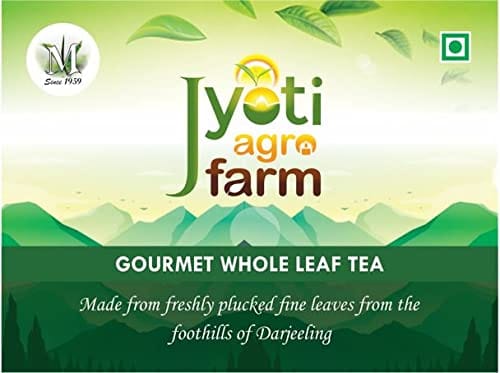 Premium English Orthodox Black Tea from the foothills of Darjeeling | Smooth Sunkissed | Jyoti Agro Farm (200g) | 150 to 200 cups approx | First Flush | Gourmet Whole Leaf Tea by MINTRI TEA