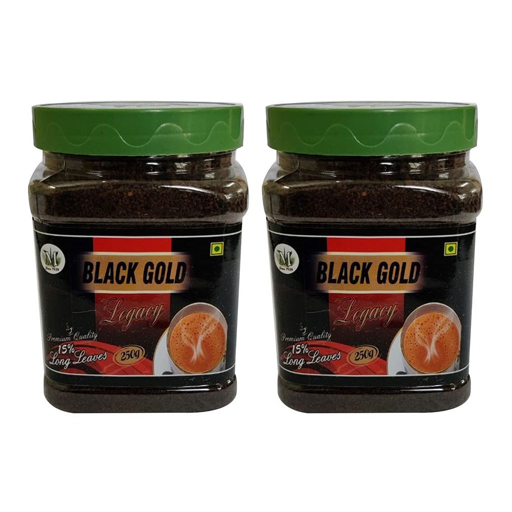 MINTRI TEA - Premium Tea blended with guaranteed 15% long leaves | BlackGold Legacy 250gms (Pack of 2 or Pack of 4)