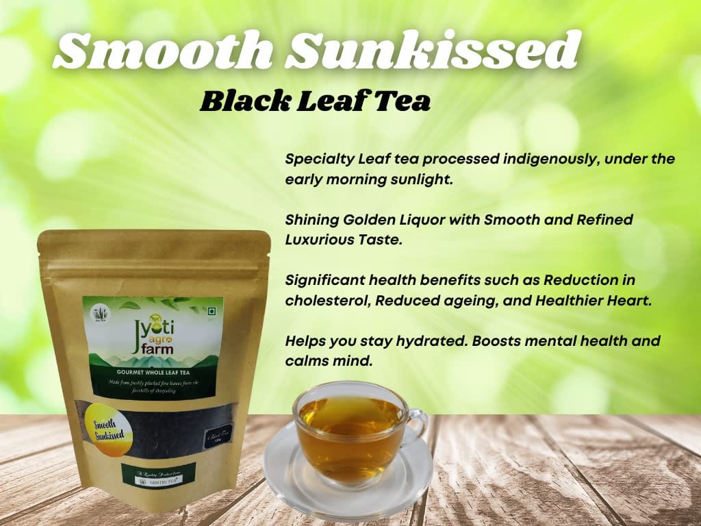 MINTRI TEA Premium Orthodox English Black Tea Collection | From the Foothills of Darjeeling | Roasted, Smooth Sunkissed, Rich & Bold | Jyoti Agro Farm (3 x 100g packs)