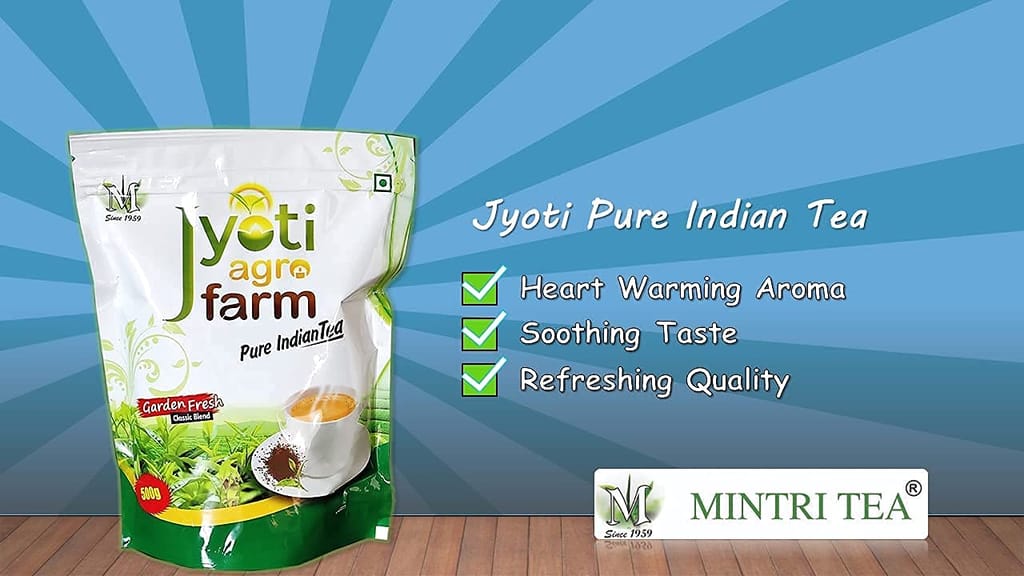 MINTRI TEA - Classic CTC Chai | Jyoti Pure Indian Tea 1kg (2x500gms)