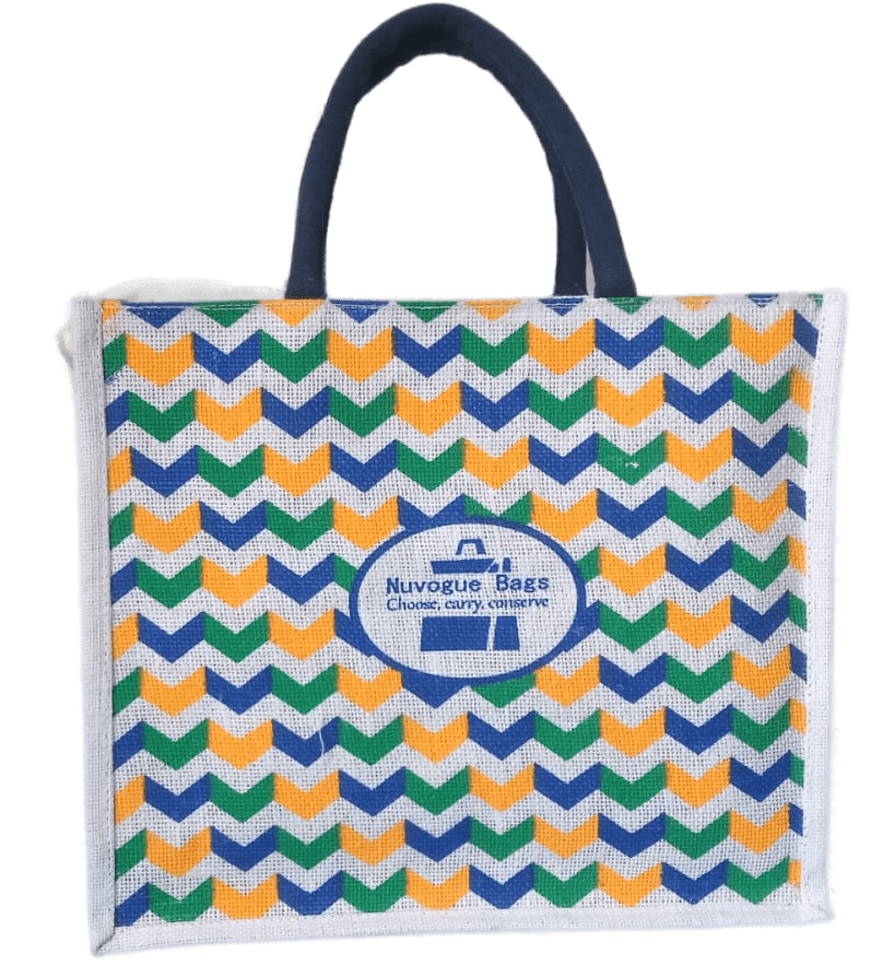 NuVogue Bag: Sturdy Stylish and Sustainable, Biodegradable Jute Bags  -13H × 15L × 5W inches