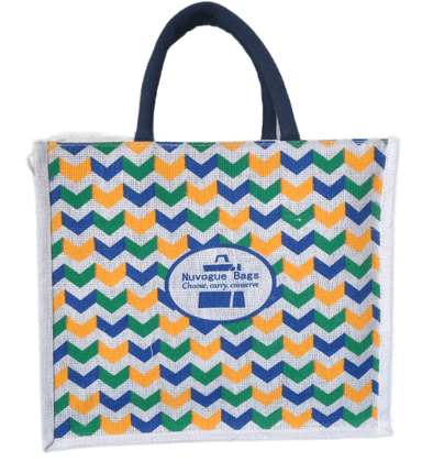 NuVogue Bag: Sturdy Stylish and Sustainable, Biodegradable Jute Bags  -13H × 15L × 5W inches