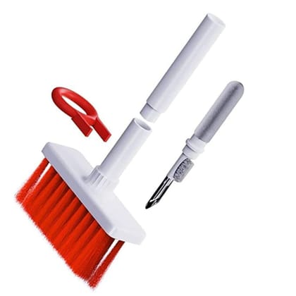 Royalhaat 5-in-1 Soft Brush Keyboard Cleaner, Gap Duster, and Key-Cap Puller - Effective Computer Cleaning Tools for Keyboards and Laptops, Truly Wireless Earphones, Camera Lens