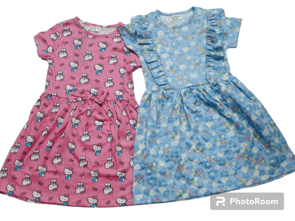 Girls casual frock combo set