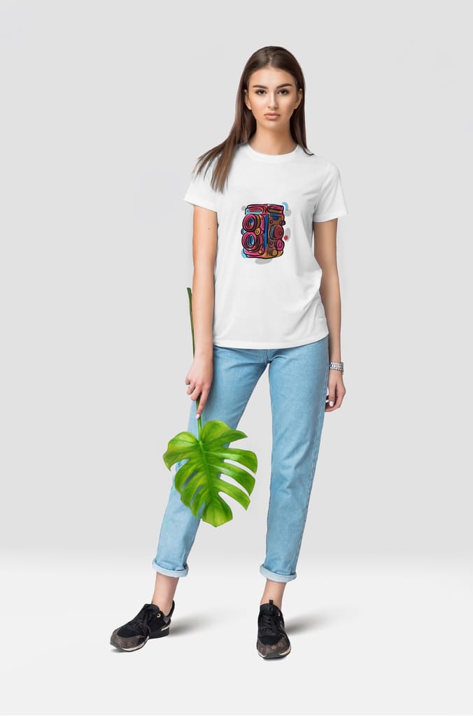 BALFA-WOMEN-TSHIRT-VINTAGECAMERA