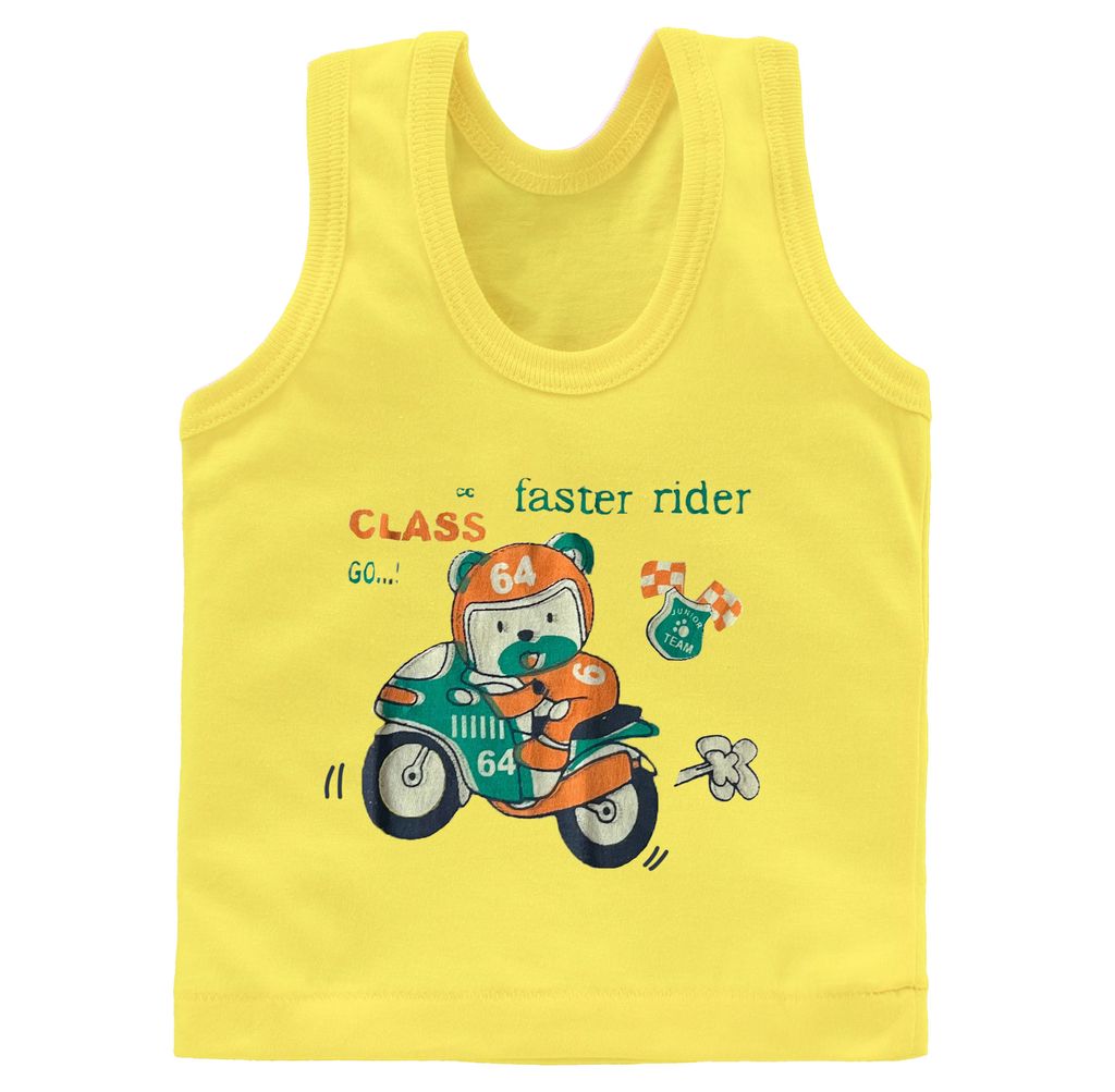 Neeba Pure Cotton Color Multicolor Striped Printed Innerwear baniyan Kids Vest Infants Sando Unisex Sleeveless Regular fit Undershirts for Boys and Girls