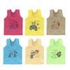 Neeba Pure Cotton Color Multicolor Striped Printed Innerwear baniyan Kids Vest Infants Sando Unisex Sleeveless Regular fit Undershirts for Boys and Girls