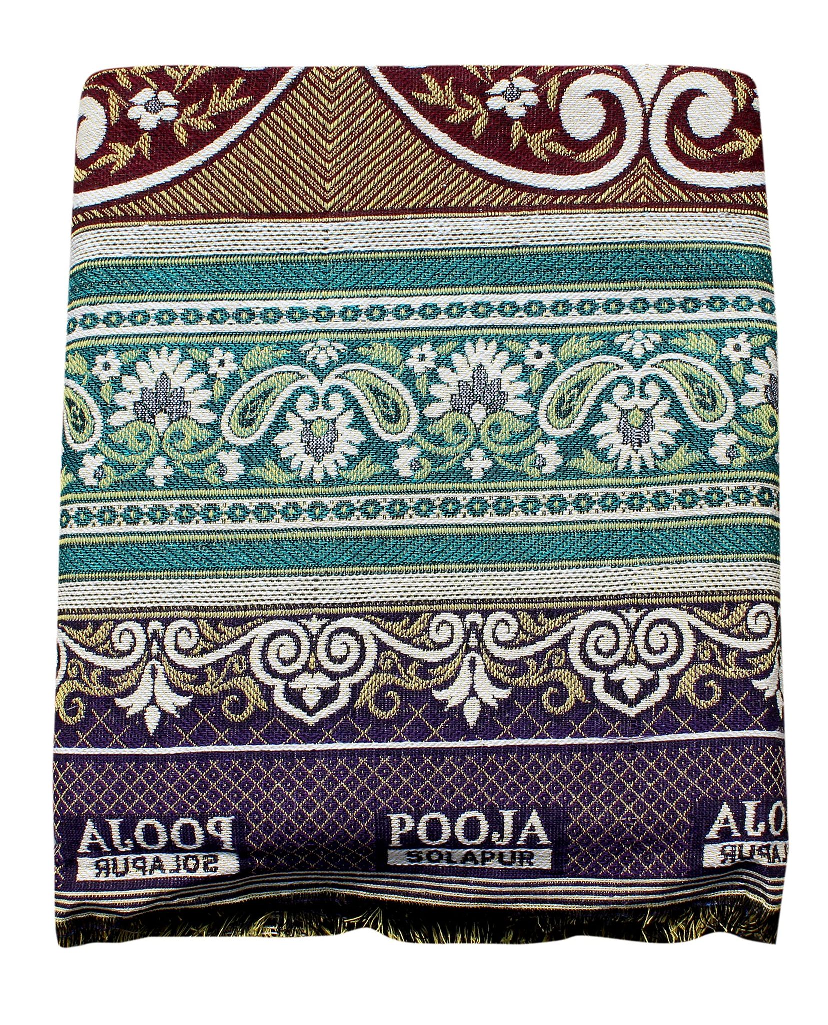 Mandhania Cotton 400 TC Solupuri Bedsheet (Double_Multicolour)