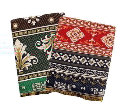 Mandhania Solance Solapur Chaddar Authentic Designed 100% Cotton Dailyuse Single Bed Blanket Pack of 2